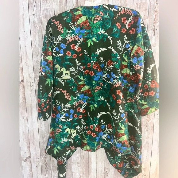 Soft Surroundings Open Front Floral Cardigan - Picture 2 of 4